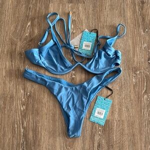 Hello Molly Vibrant Blue Bikini Set